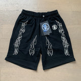 Hellstar Shorts Flame Print Casual Shorts