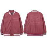 Women Jackets Retro Three-Dimensional Embossed Baseball Uniform All-Matching