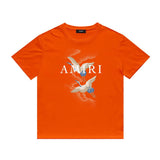 Amiri T Shirt Casual Hip Hop High Street round Neck Short Sleeve T-shirt