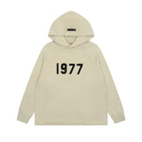 Fear of God Essentials 1977 Knit Hoodie Knitted Long Sleeve Sweater Men's Hooded