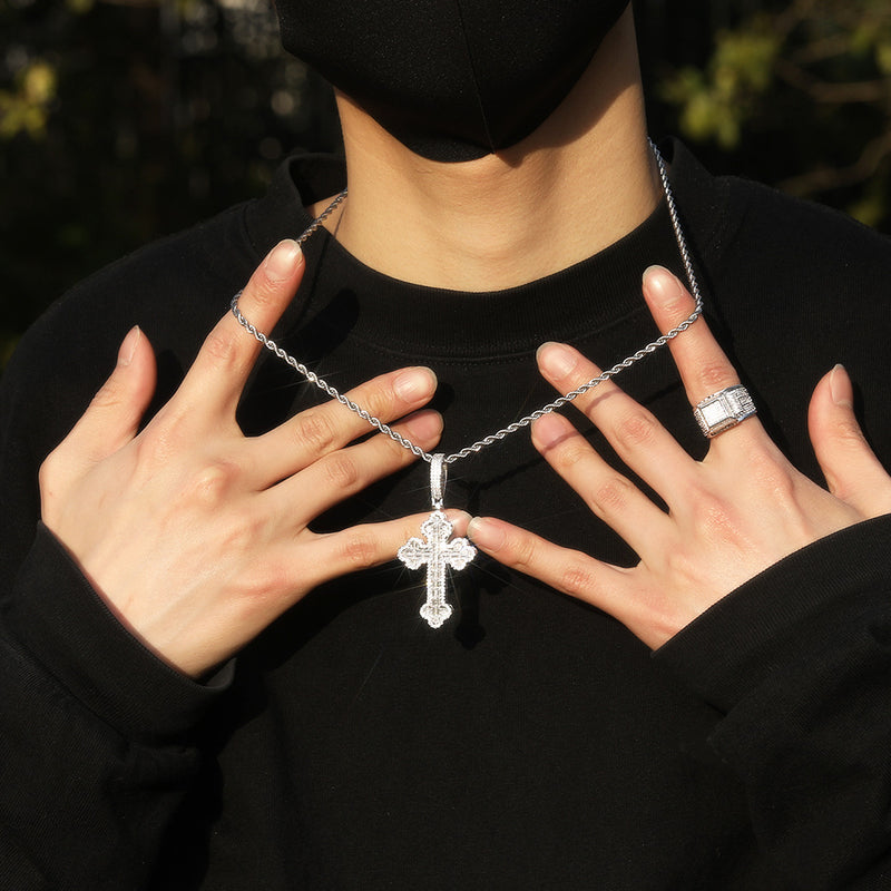 Jewelry Cloud Cross Pendant Hiphop Rap Diamond Royalty Spectrum St. Valentine's Crosses