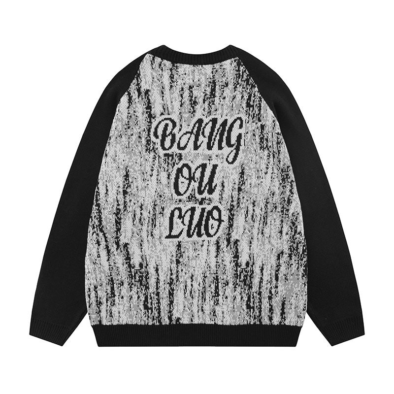 Women Sweater Knitted Top Men and Women Street Knitted Pullover