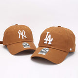 Brown Dodgers Hat Tan Yankees Baseball Cap Hip Hop Hats Vintage