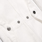 Men Jeans Breasted Pleated Horn Loose Casual