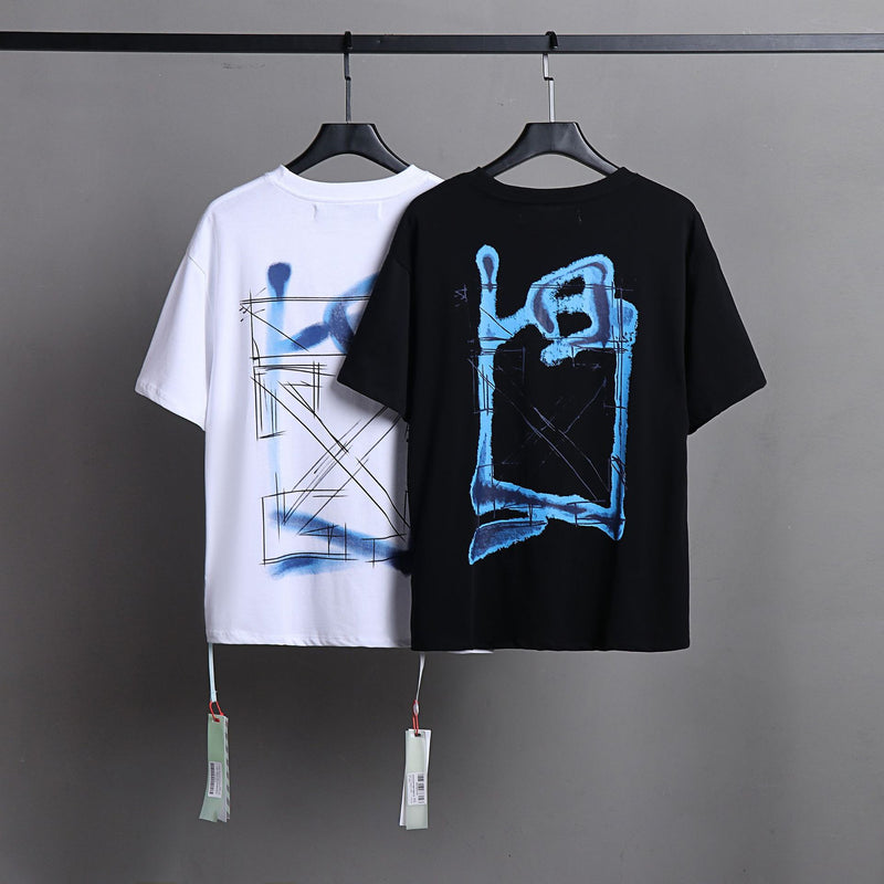 Ow T Shirts Blue Graffiti Arrow