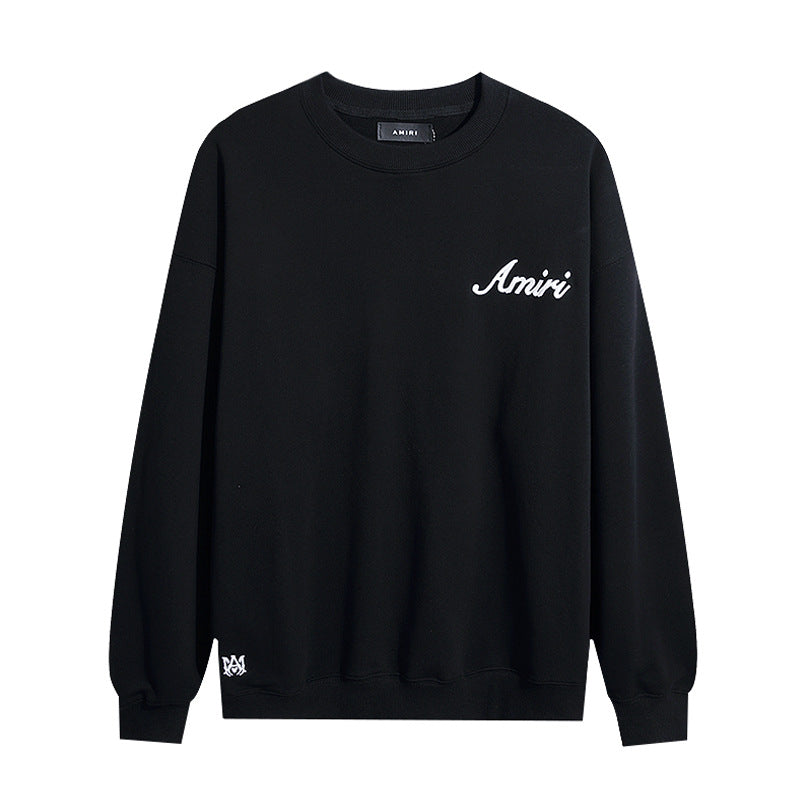 Amiri Sweatshirt AMI Embroidery Letter Logo Crew Neck Sweater Men and Women