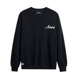 Amiri Sweatshirt AMI Embroidery Letter Logo Crew Neck Sweater Men and Women