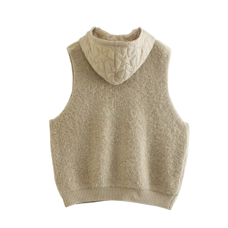 Women Vest Urban Casual Knitted Vest