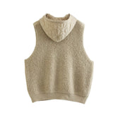 Women Vest Urban Casual Knitted Vest