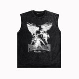 Purple Brand Distressed Tank T Shirts Distressed Sleeveless T-shirt Vest