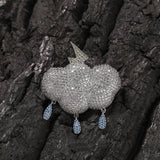 Jewelry Hip Hop Zircon Lightning Cloud Pendant Versatile Necklace Spectrum lightning