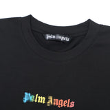 Palm Angle T Shirts Colorful Letter Logo Printing