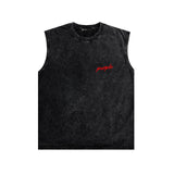 Purple Brand Distressed Tank T Shirts Distressed Sleeveless T-shirt Vest