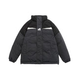 Unisex Coat Loose Thick Stand-up Collar Cotton-Padded Coat Coat