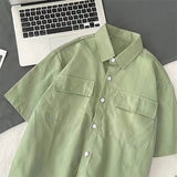 Men's Shirt Summer Loose Cargo