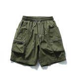 Men Shorts Multi-Pocket Workwear Shorts Loose Sports