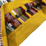 Kapital Sweater Vintage Pingtian and Macro Pattern round Neck Loose Pop Contrast Color Stereo Retro Sweater