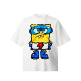Unisex T-Shirts SpongeBob SquarePants Cartoon Printed Cotton T-Shirt