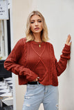 Women Pullover Sweater Knitwear Loose-Fitting Oversized Sweater