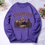 Inspiration and Travel Printing Hooded Women's vintage Crew