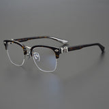 CHH Chrome Hearts Glasses Light Luxury Square Thick Frame Half Frame Myopia Glasses Frame