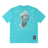 Men T-Shirt West Coast Hawaii Retro Loose