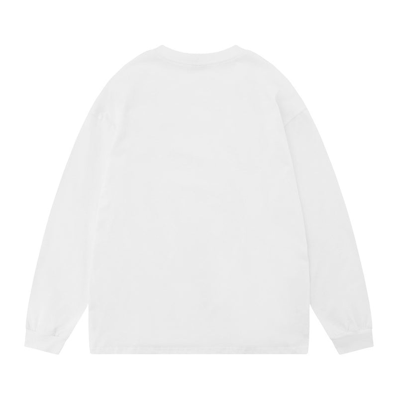 Men Long Sleeve T-Shirt Two-Way Zipper Patchwork Top
