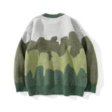 Men Sweater Idle Style Color Matching Sweater