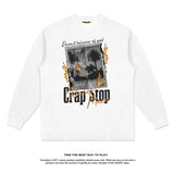 Unisex Long Sleeve Shirt Print Long Sleeve T-Shirt Crew Neck Men and Women