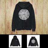 Purple Brand Distressed Hoodie Fashion Old Loose Hooded Sweater