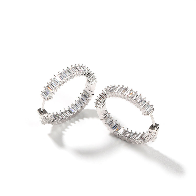 Earrings Zircon Round Earrings St. Valentine's Royalty