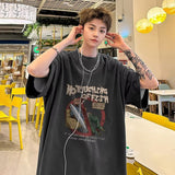 Men's T Shirt Vintage Cotton Loose