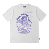 Men T-Shirt Butterfly Print Versatile Casual Loose