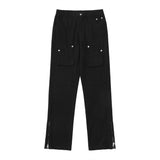 Men Jeans Trendy Niche Baggy Pants-Foot Zipper