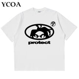 Men T-Shirt Oversized  Cotton Tops Graphic Summer Harajuku Shirt