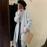 Women Knitted Cardigan Vintage Cardigan Thickened Sweater