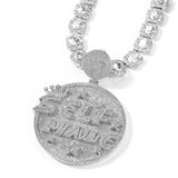 Jewelry selfmade letter pendant full diamond necklace Cannabis Word Up snowflake St. Valentine's Spectrum