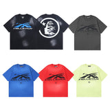 Hellstar T Shirt Wash Printed Short Sleeve T-Shirt