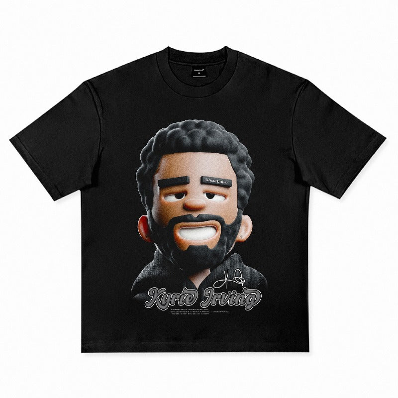 Star T-shirt Irving James 3-ball Curry Booker Morant Oubre