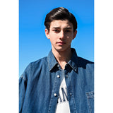 Unisex Shirt Heavy Weight Retro Workwear Denim Loose