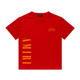 Amiri T Shirt Five-Star Letter Print Casual Hip Hop round Neck Short Sleeve T-shirt