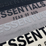 Fog Fear of God Essentials T Shirt Long Sleeve Back Three-Dimensional Letter Loose Couple T-shirt