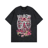 Men T-Shirt Cartoon Vintage Oversize