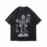 Men T-Shirt Summer Retro Loose