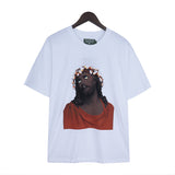 Denim Tears T Shirts Kapok Vintage Portrait Short Sleeve T-shirt