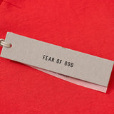 Fog Fear of God Essentials T Shirt Number 7 Flocked Printed T-shirt Loose Short Sleeve Men