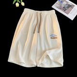 Men Beach Shorts Oversize Summer Loose Casual Waffle