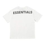 Fog Fear of God Essentials T Shirt Double Line Short Sleeve Reflective Letter Loose Couple T-shirt