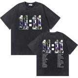 Washed Vintage Rapper Chris Brown 11:11 Tour Print T Shirt