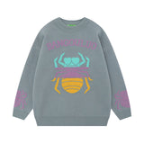 Women Sweater Sweet Cool Star Jacquard Knitted Couple Sweater Oversize